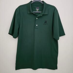 Greg Norman Play Dry Men’s Golf Polo Medium Green Dorchester CC Embroidered